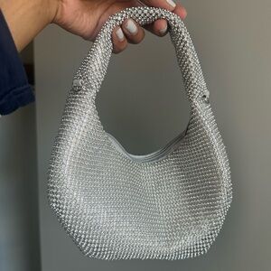 Silver Crystal Bag